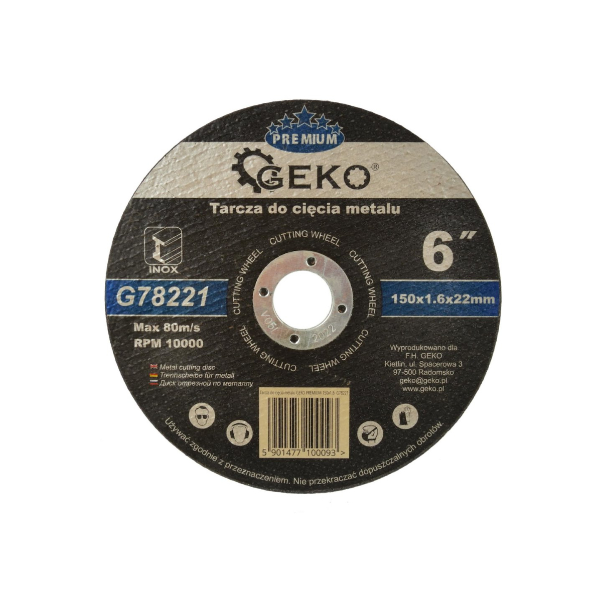 Levně Kotouč řezný na kov, 150x1,6mm GEKO G78221