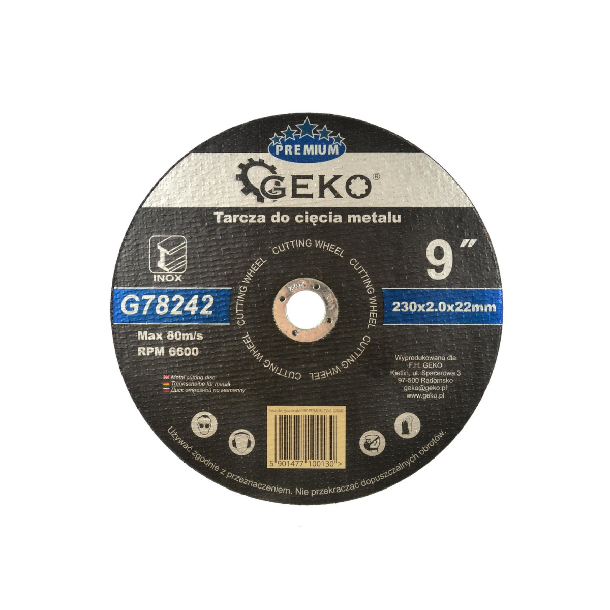 Levně Kotouč řezný na kov/ocel INOX GEKO, 230x2mm G78242