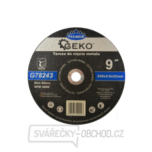 Kotouč řezný na kov GEKO, 230x2,5mm  Kotouč řezný na kov GEKO, 230x2,5mm  gallery main image