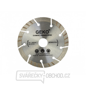Kotouč diamantový řezný turbo-segmentový GEKO, 125x10x22mm  gallery main image