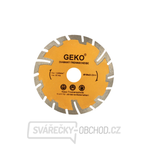 Kotouč diamantový řezný segmentový GEKO, 125x8x22,2mm  Kotouč diamantový řezný segmentový GEKO, 125x8x22,2mm  gallery main image
