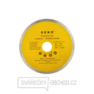Kotouč diamantový řezný celoobvodový GEKO, 125x8x22,2mm  Kotouč diamantový řezný celoobvodový GEKO, 125x8x22,2mm  gallery main image