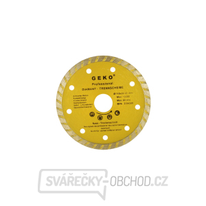 Kotouč diamantový řezný GEKO, TURBO, 115x8x22mm  Kotouč diamantový řezný GEKO, TURBO, 115x8x22mm  gallery main image