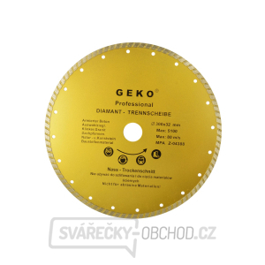 Kotouč diamantový řezný GEKO, TURBO, 300x8x32mm  gallery main image