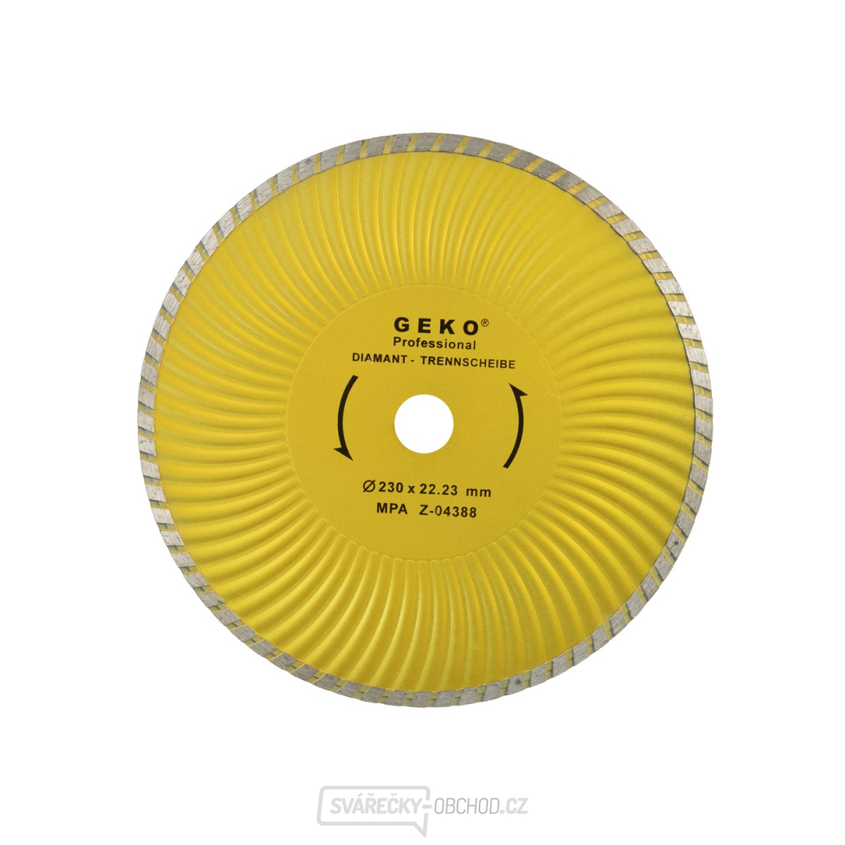 Kotouč diamantový řezný GEKO, TURBO PLUS, 230x8x22mm 