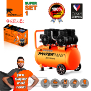 PANTERMAX Super tichý bezolejový kompresor AirFlow® 56 SILENT SET1 náhled