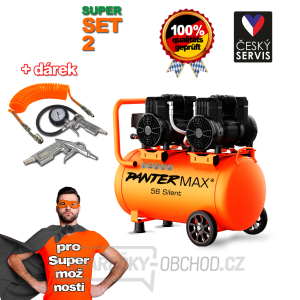 Bezolejový kompresor PANTERMAX®AirFlow® 56 SILENT SET2