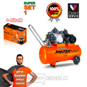 Olejový kompresor PANTERMAX®AirFlow® 103 SET1+ Sada příslušenství 5ti dílná  gallery main image