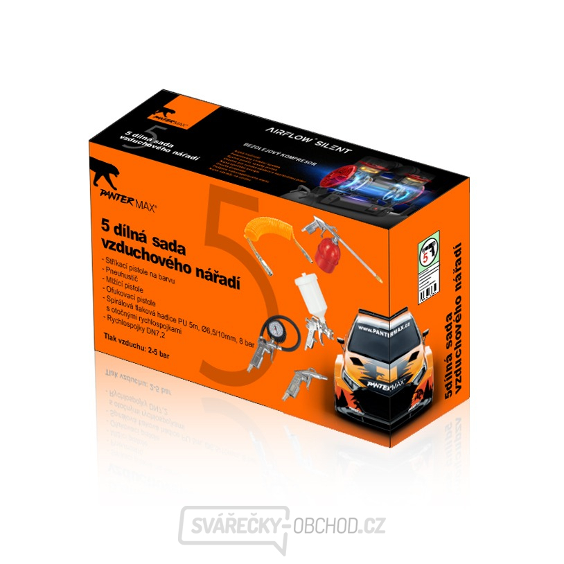 Sada příslušenství PANTERMAX®AirFlow® 5ti dílná (5m)