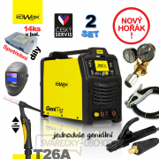 Invertor KOWAX GeniTig® 220AC/DC LCD SET 2 + Hořák + Kukla + Vemtoů + Kabely  Náhled