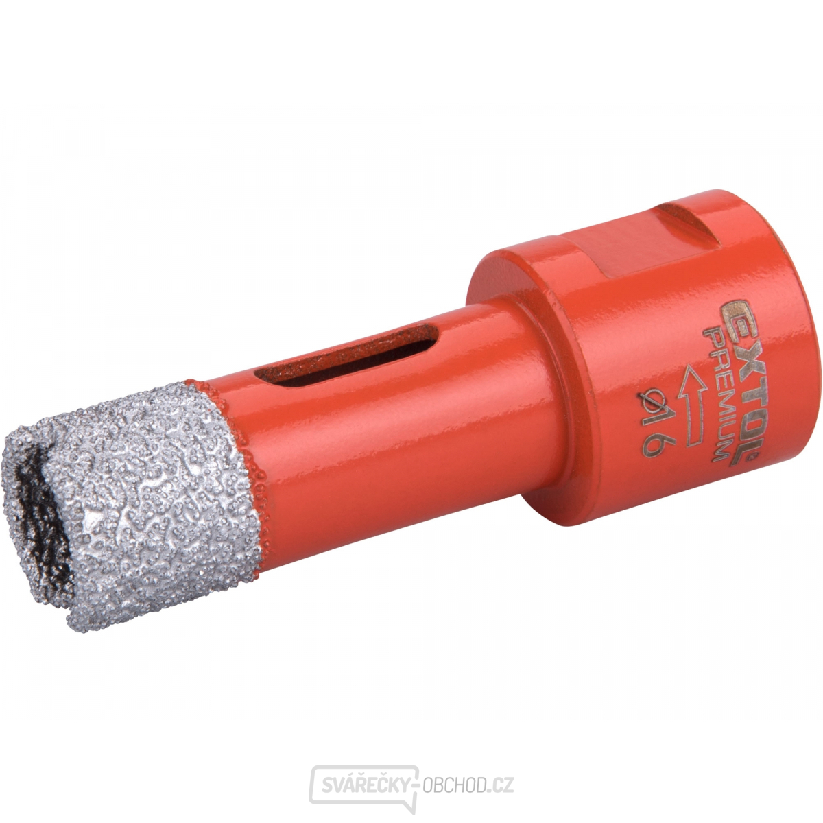 Korunka vykružovací diamantová EXTOL PREMIUM, O 16mm, závit M14