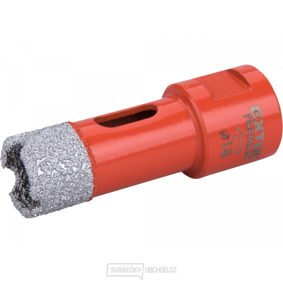 Korunka vykružovací diamantová EXTOL PREMIUM, O 18mm, závit M14