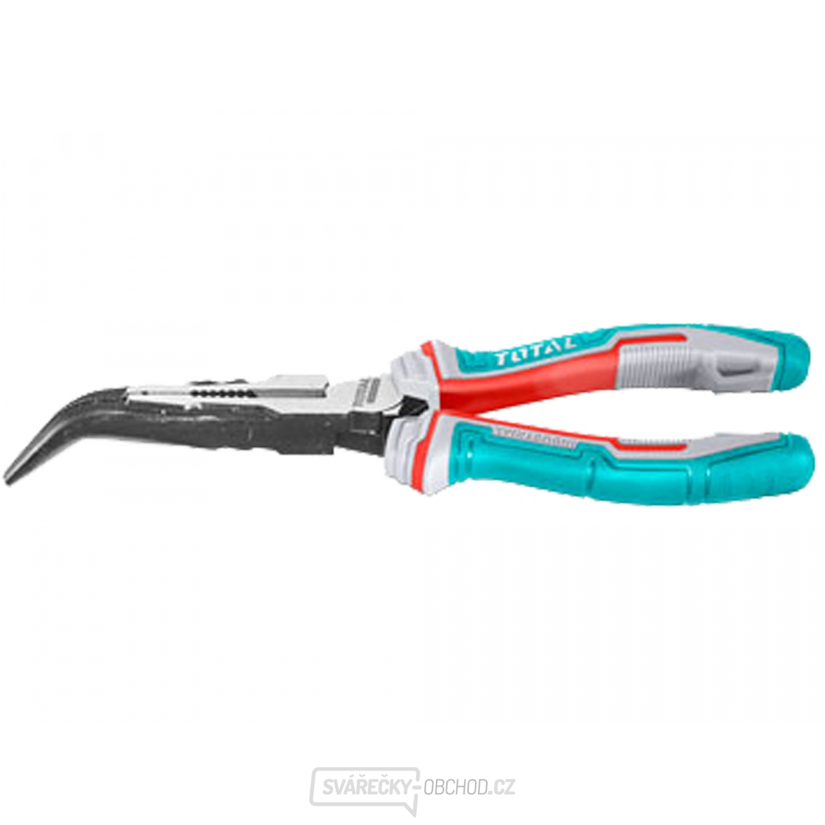 Kleště půlkulaté zahnuté TOTAL, 200mm, industrial