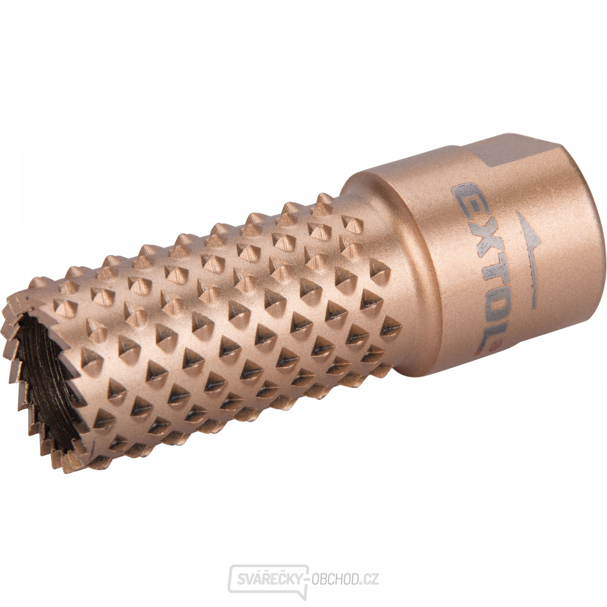 Rašple rotační-válcová s čelními zuby EXTOL, O20mm, závit M14