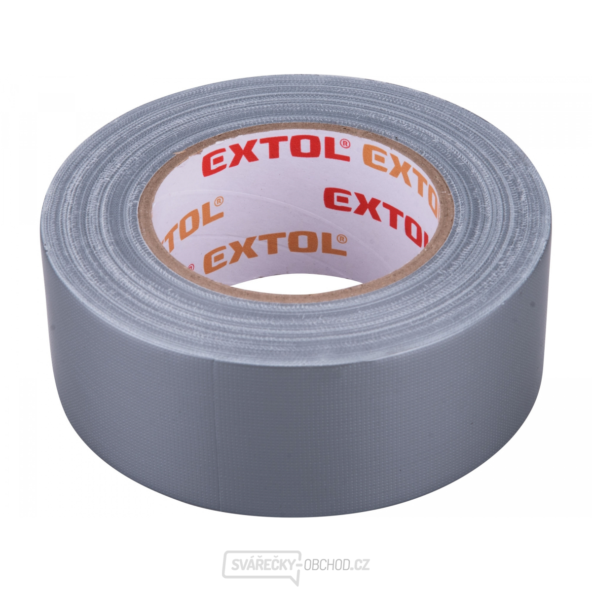 Páska lepicí textilní/univerzální EXTOL, 50mm x 50m tl.0,18mm, šedá