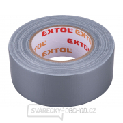 Páska lepicí textilní/univerzální EXTOL, 50mm x 50m tl.0,18mm, šedá gallery main image