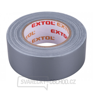 Páska lepicí textilní/univerzální EXTOL, 50mm x 50m tl.0,18mm, šedá