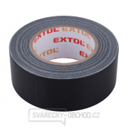Páska lepicí textilní/univerzální EXTOL, 50mm x 50m tl.0,18mm, černá gallery main image