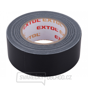 Páska lepicí textilní/univerzální EXTOL, 50mm x 50m tl.0,18mm, černá