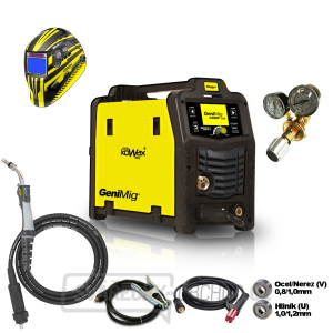 KOWAX GeniMig®240DP LCD SET + Hořák + Kukla + Ventil + Kabely gallery main image