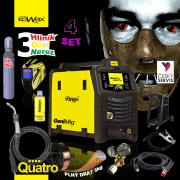 KOWAX GeniMig®240DP LCD + Hořák + Kukla + Ventil + Podvozek + plná Láhev Co2 + Sprej + 5Kg Drát + Kabely Náhled