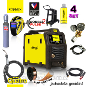 KOWAX GeniMig®240DP LCD + Hořák + Kukla + Ventil + Podvozek + plná Láhev Co2 + Sprej + 5Kg Drát + Kabely Náhled
