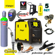 KOWAX GeniMig®240DP LCD SET + Hořák + Kukla + Ventil + Podvozek + Argon Láhev + Sprej + 5kg Drát + Kabely Náhled