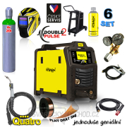 KOWAX GeniMig®240DP LCD SET + Hořák + Kukla + Ventil + Podvozek + plná Argon Láhev + Sprej + 5kg Drát + Kabely Náhled