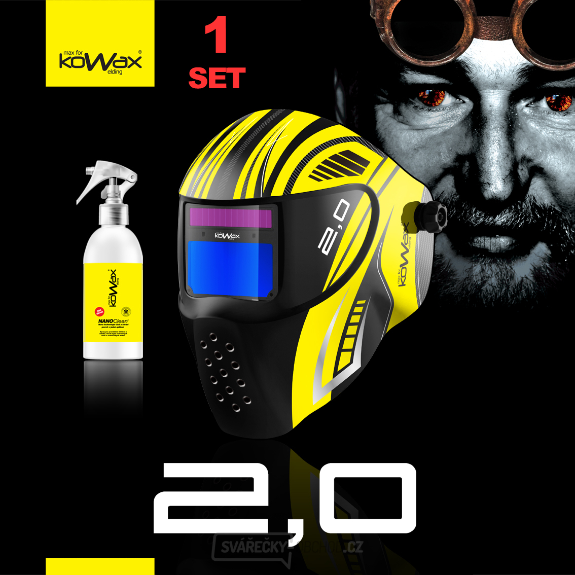 KOWAX Kukla stmívací 2,0 1/1/1/2 DIN2,0 DIN12 SET 1