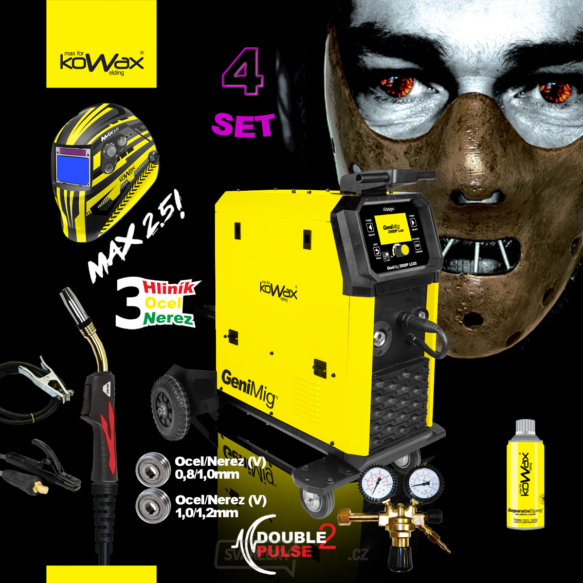 KOWAX GeniMig®350DP LCD5 SET 4bL