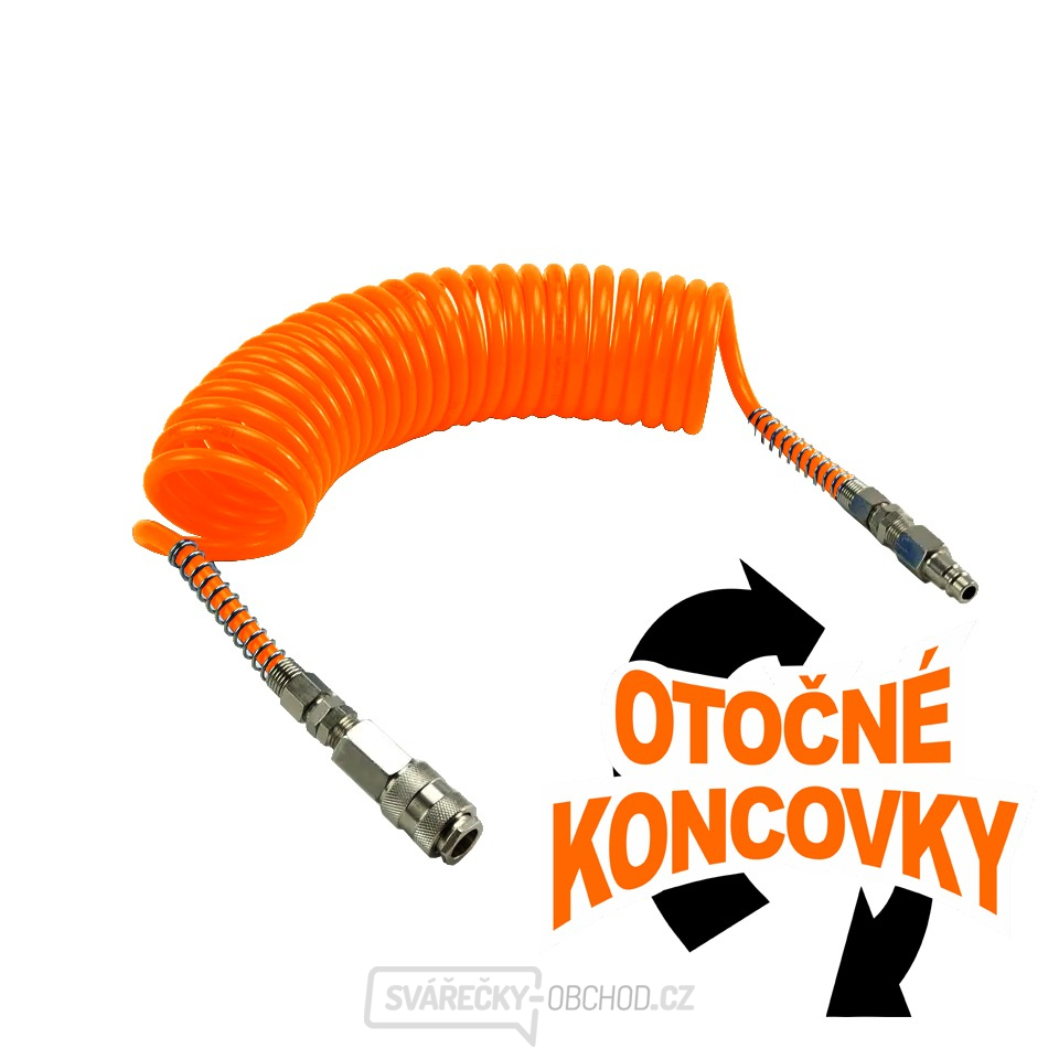 Spirálová hadice PU 10 m, Ø 6,5/10 mm AirFlow® 
