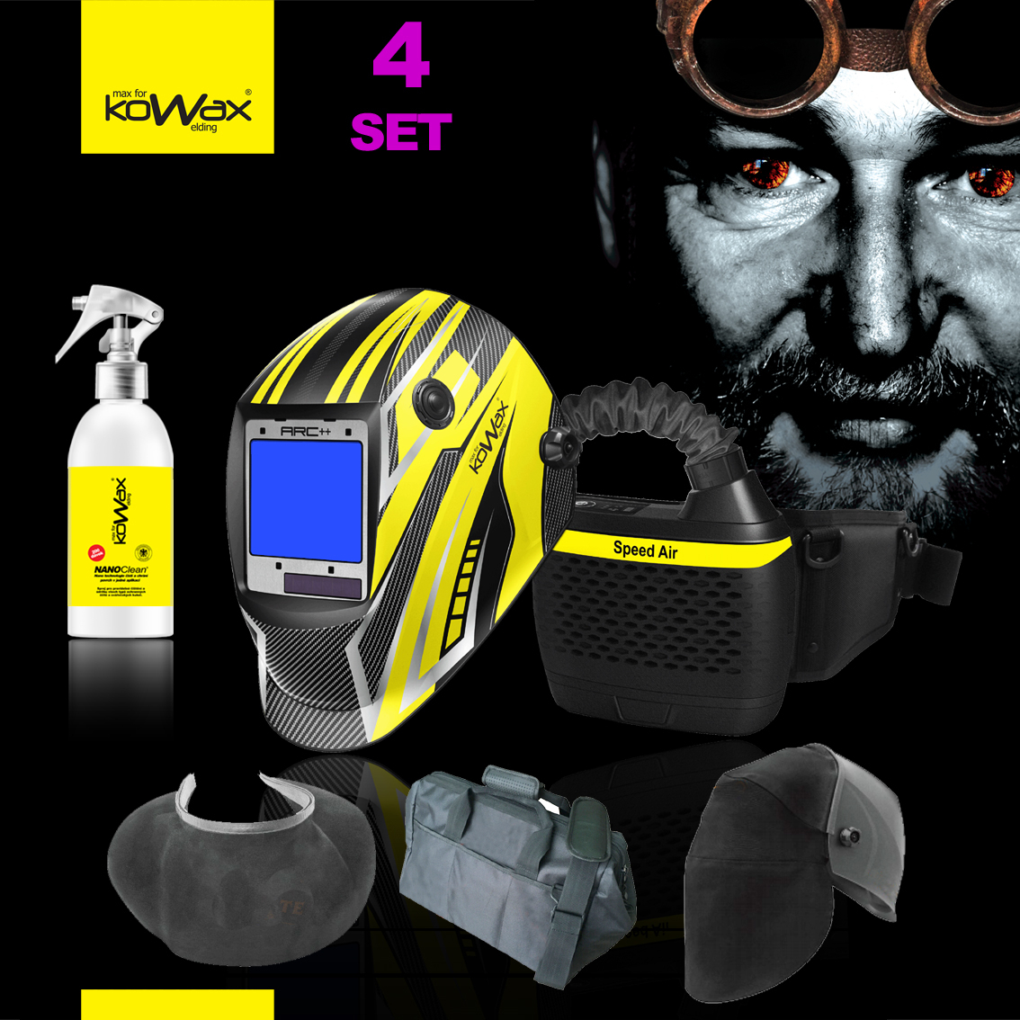 KOWAX Filtračně ventilační jednotka Speed Air + kukla KWXSA820ARC++ SET4 KWXSAARC--_S04A