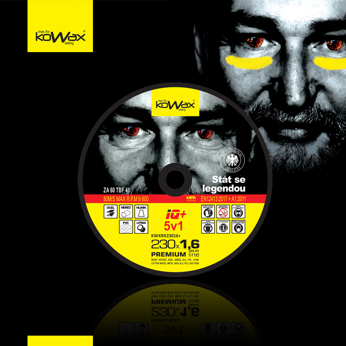 Řezný kotouč KOWAX IQ+ 5v1 230x1,6mm KWXRK23016P