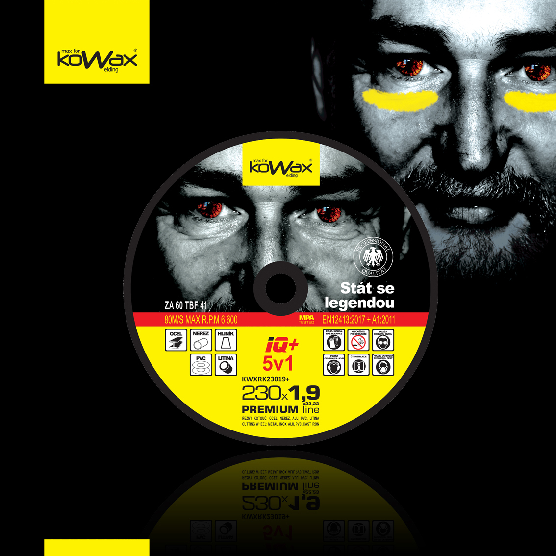 Řezný kotouč KOWAX IQ+ 5v1 230x1,9 KWXRK23019P