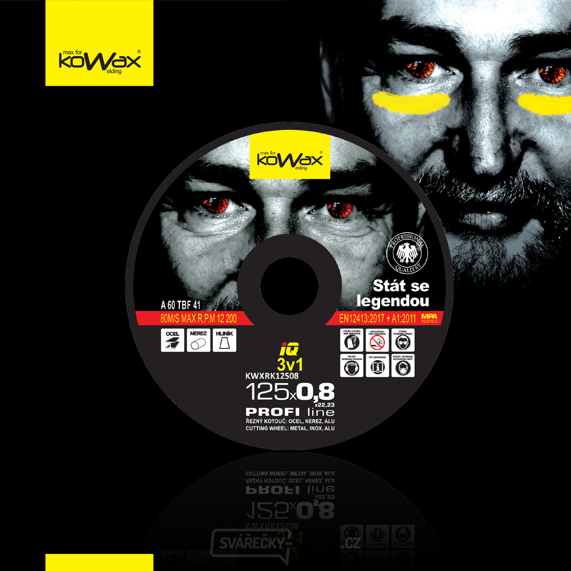 Řezný kotouč KOWAX IQ 3v1 125x0,8