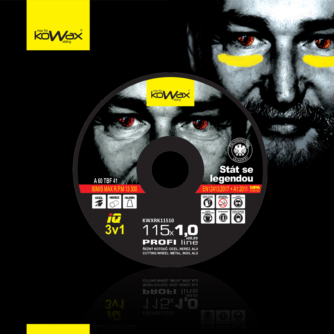 Řezný kotouč KOWAX IQ 3v1 115x1,0 KWXRK11510