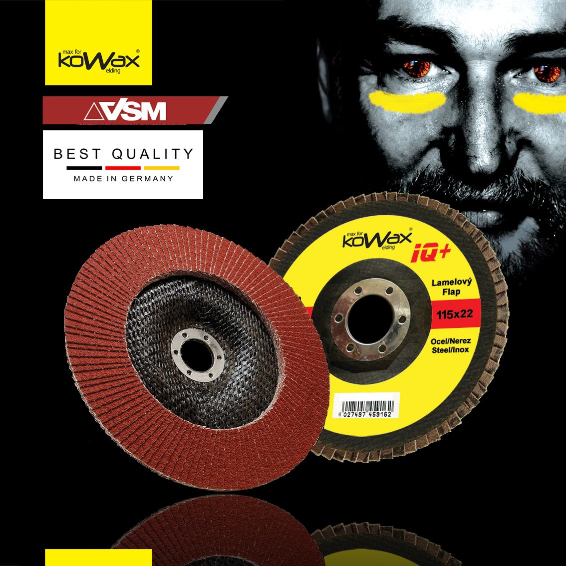 Lamelový keramický kotouč KOWAX IQ+ 2v1 115mm ZR80 KWXLK115ZC80-