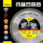 KOWAX® IQ+ 5v1 125x2,2x22,2x5mm DIAMANTOVÝ CELOOBVODOVÝ kotouč řezný Náhled
