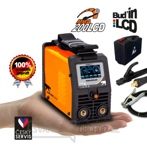PANTERMAX MMA200LCD invertorová svářečka MMA/TIG + Kabely 2m + Plastový Kufr  gallery main image