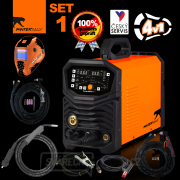 PANTERMAX PanterWeld®4v1 200 MULTIFUNKČNÍ invertorová svářečka MIG/TIG/MMA/PLAZMA + Kukla + Hořáky + Kabely + Elektroda  PANTERMAX PanterWeld®4v1 200 MULTIFUNKČNÍ invertorová svářečka MIG/TIG/MMA/PLAZMA + Kukla + Hořáky + Kabely + Elektroda  náhled
