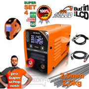 PANTERMAX MMA195LCD invertorová svářečka MMA/TIG + Kabely 1.5m + Kukla + Kartáč + Elektrody 2,5kg PANTERMAX MMA195LCD invertorová svářečka MMA/TIG + Kabely 1.5m + Kukla + Kartáč + Elektrody 2,5kg gallery main image