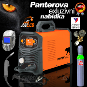 Invertorová svářečka MIG/TIG/MMA SET 8 PANTERMAX MIG230LCD + Kukla + Red. Ventil + Co2 Láhev plná + Hořák + Kabely +... gallery main image