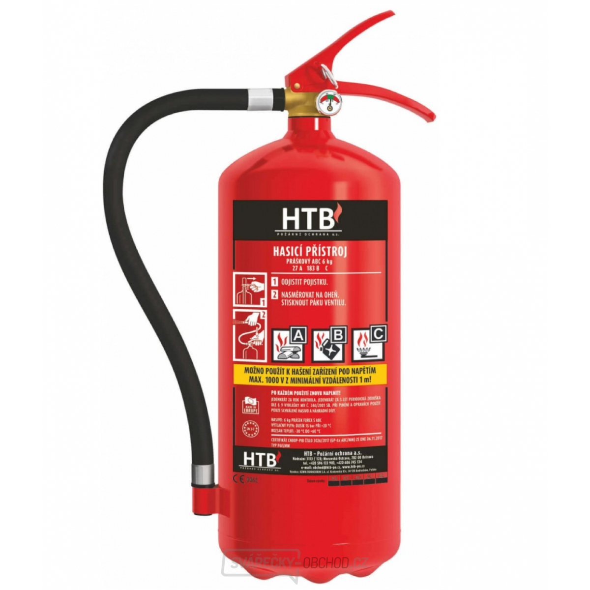 HTB - Hasicí přístroj P4F/MP