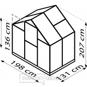Skleník VITAVIA TRITON 2500 PC 6 mm černý LG3647 náhled