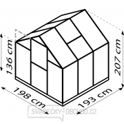 Skleník VITAVIA TRITON 3800 PC 4 mm zelený LG3657 náhled