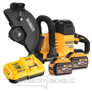 Aku rozbrušovací pila DeWALT DCS691X2 230mm 54V/2x9,0 Ah + kotouč DeWALT Aku rozbrušovací pila DeWALT DCS691X2 230mm 54V/2x9,0 Ah + kotouč DeWALT gallery main image