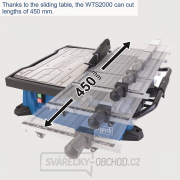 Řezačka na dlažbu a obklady s posuvným stolkem WTS 2000 Řezačka na dlažbu a obklady s posuvným stolkem WTS 2000 náhled