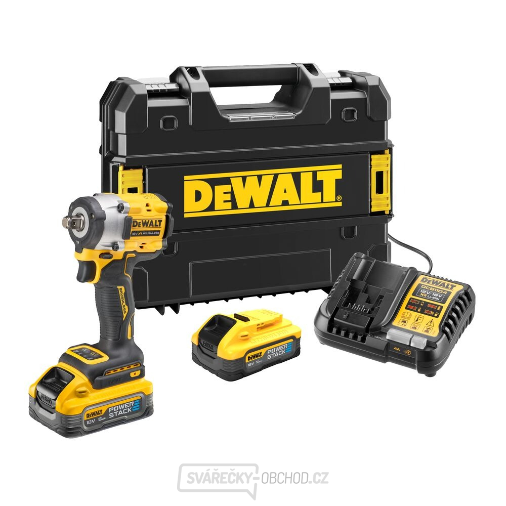 Aku bezuhlíkový rázový utahovák DeWALT DCF921H2T POWERSTACK 18V 1/2"