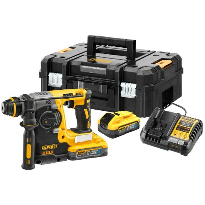 Aku bezuhlíkové kladivo DeWALT CH273H2T POWERSTACK 18V