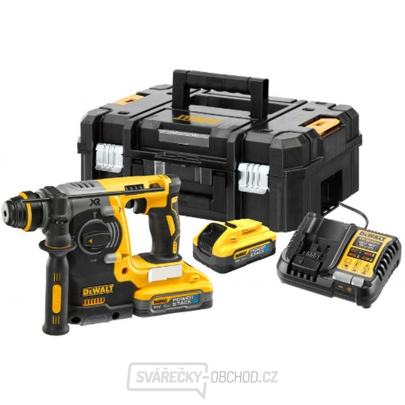 Aku bezuhlíkové kladivo DeWALT CH273H2T POWERSTACK 18V